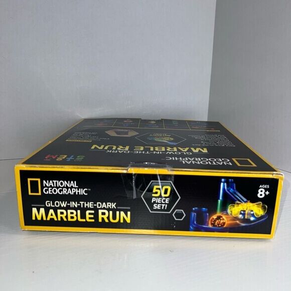National Geographic Marble Run Glow in the Dark New Set Open Box Includes Bag - Picture 6 of 7